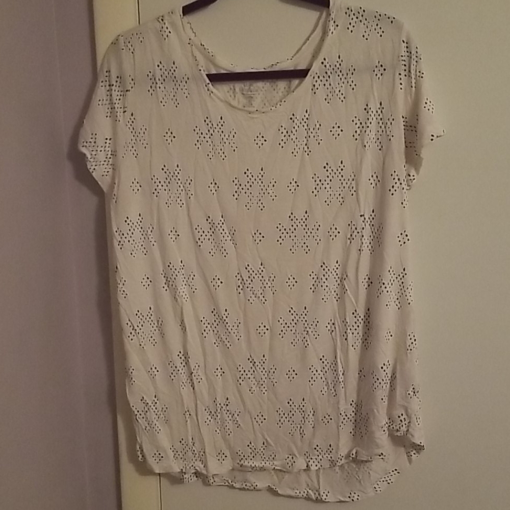 Gap White Shirt with Dot Design